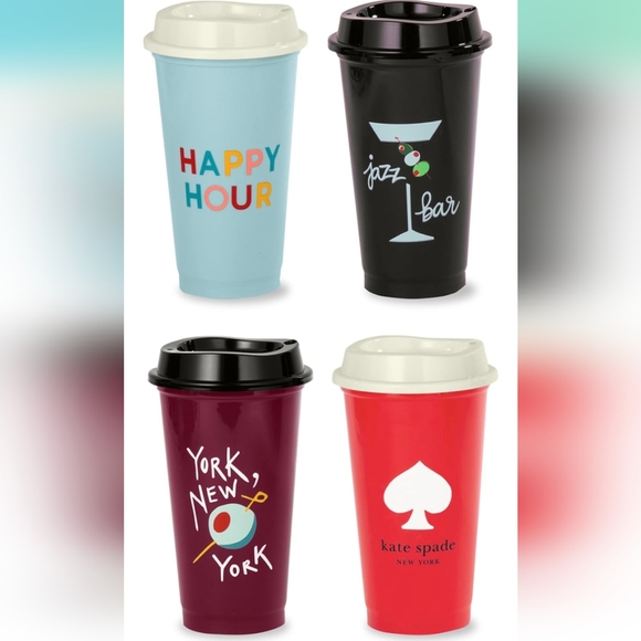 kate spade Other - Kate Spade Travel Tumbler Set of 4 NIP